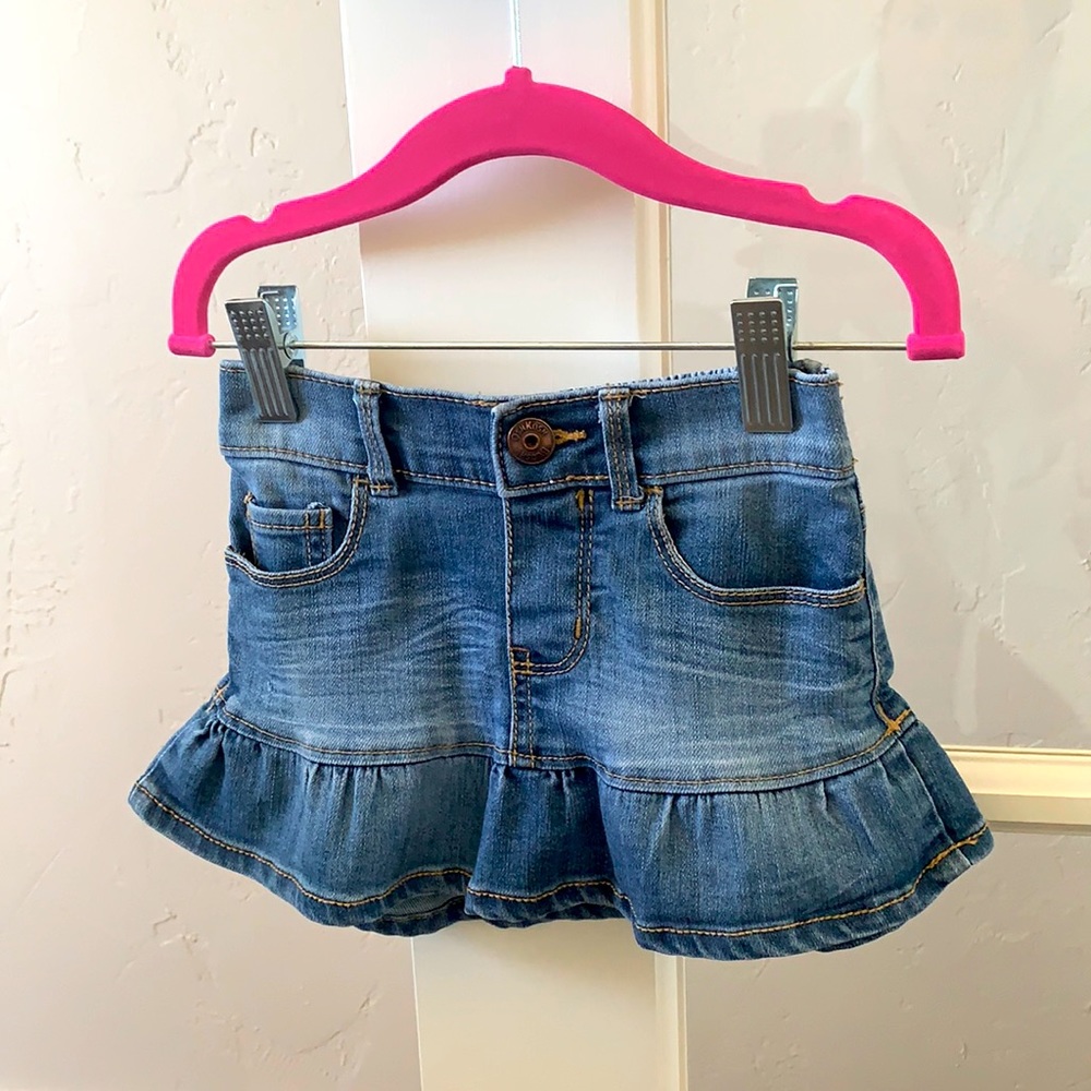 OshKosh Denim ruffle skirt for toddler